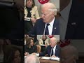 Biden cracks "fire away" joke during LA wildfire briefing