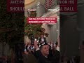 Jake Paul puts Mike Tyson on his shoulders at Inaugural Ball