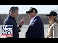 Governor Newsom greets Trump on LA tarmac