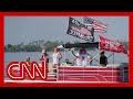 Trump supporter at MAGA boat parade speaks on former president's false claims on Haitian migrants